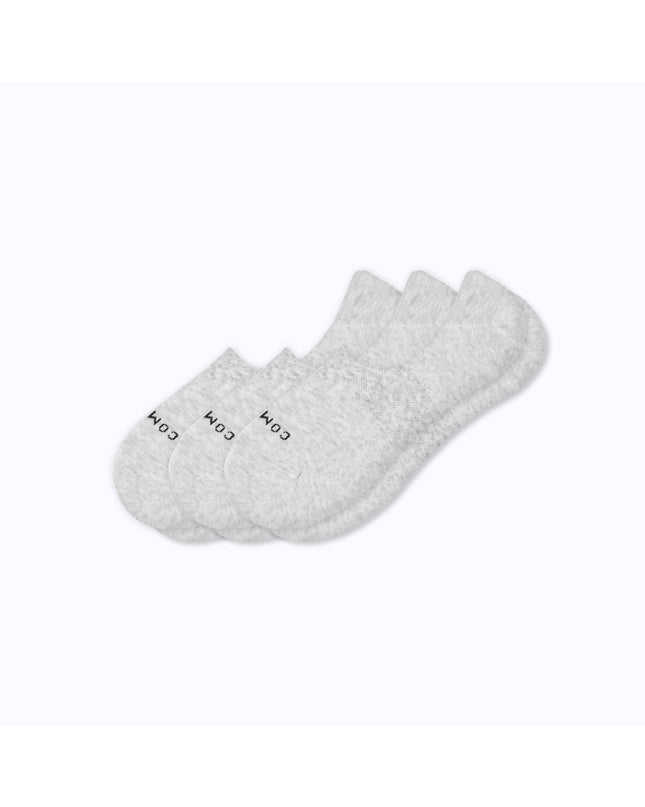 Combed Cotton No Show Socks - 3 Pack