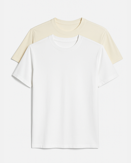 Buki Cinqo Tech Tee 2-Pack - White/Maize