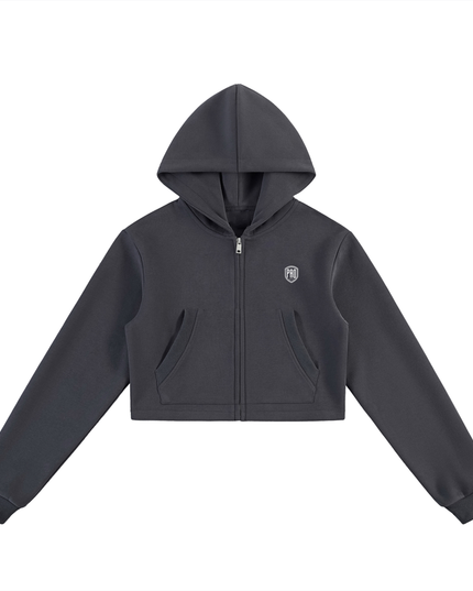 TYIK x P.R.O. Women's Cropped Zip-Up Hoodie