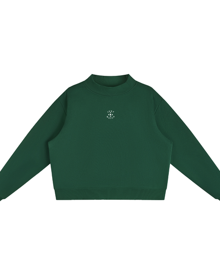 JUSTWATCH Women’s Oversized Fleece Mock Neck