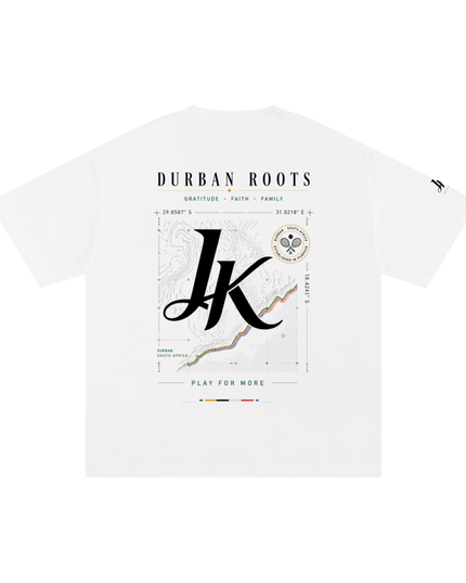 JUSTWATCH x Luc Durban Roots Heavyweight Graphic Tee