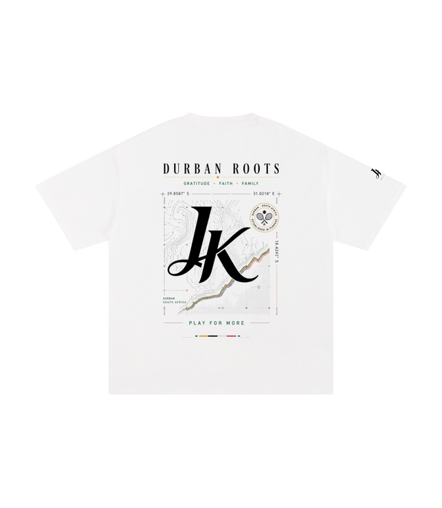 JUSTWATCH x Luc Durban Roots Heavyweight Graphic Tee