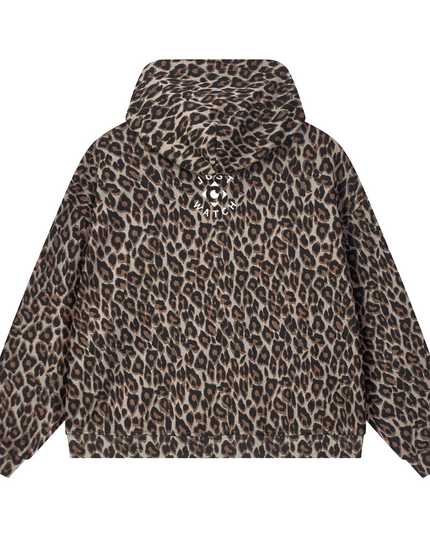 JUSTWATCH WATCHLIN LEOPARD FULL-ZIP HOODIE