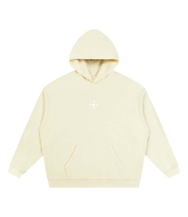 JUSTWATCH Waffle Boxy Hoodie