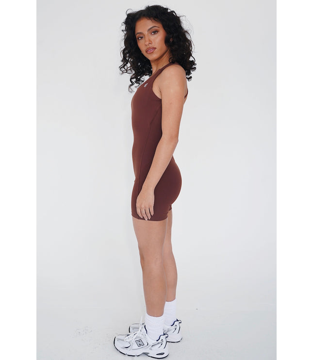 I Am Enough Chocolate Stretch Bodysuit