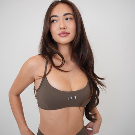 My Time Is Divine Brown Cross-Back Butter Soft Bra