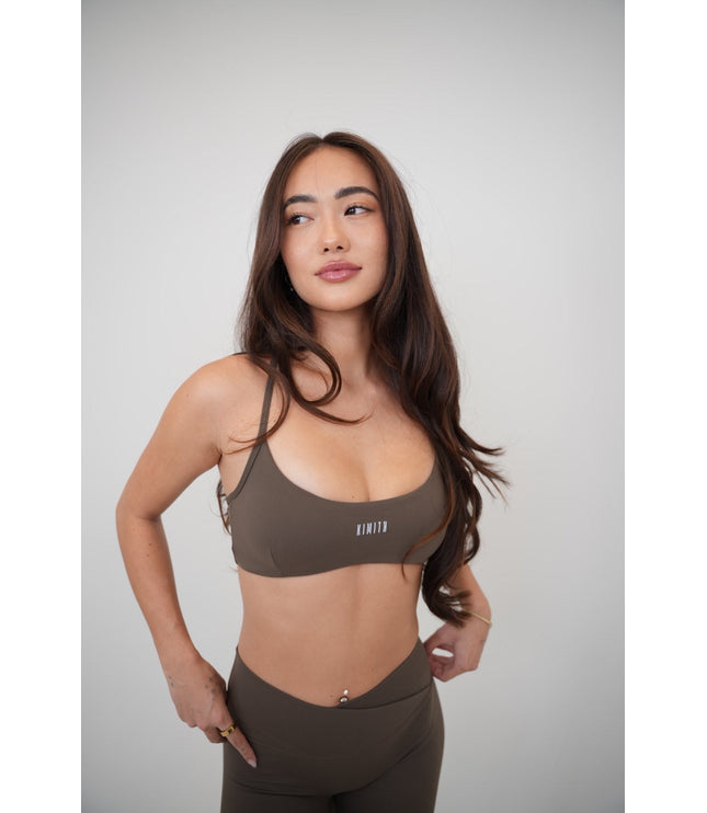 My Time Is Divine Brown Cross-Back Butter Soft Bra