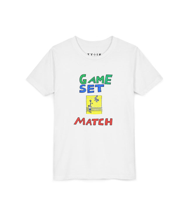Youth Tennis 'Game Set Match' Tee