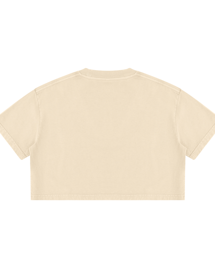 Chiu x JUSTWATCH Heavyweight Ladies Mineral Crop Tee