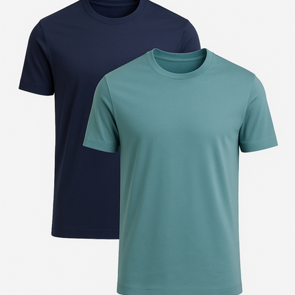 Buki Cinqo Tech Tee 2-Pack - Blue Grey/Blue Night