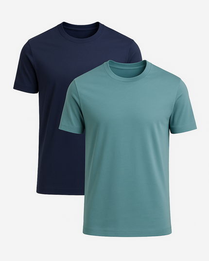 Buki Cinqo Tech Tee 2-Pack - Blue Grey/Blue Night