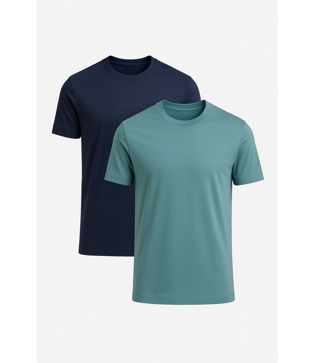 Buki Cinqo Tech Tee 2-Pack - Blue Grey/Blue Night