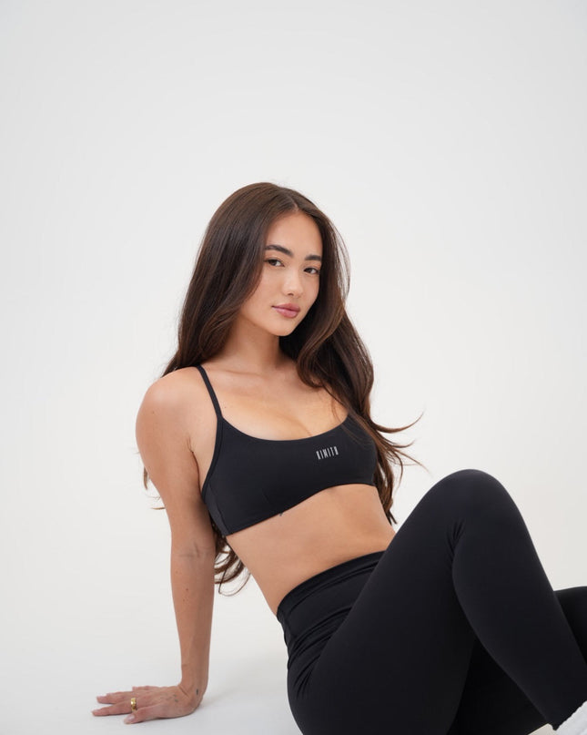My Time Is Divine Black Cross-Back Butter Soft Bra
