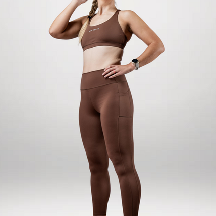 Women's SOHO Full Length High Waist Leggings (City Mocha)