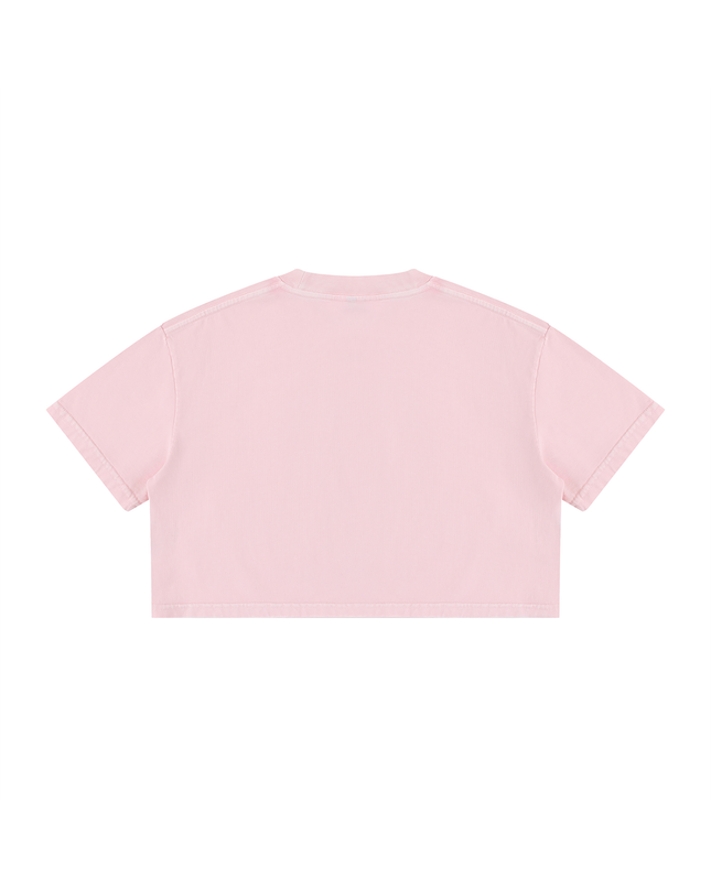 Chiu x JUSTWATCH Heavyweight Ladies Mineral Crop Tee
