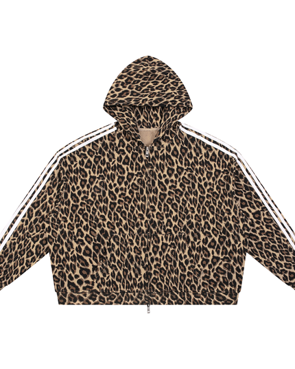 JUSTWATCH WATCHLIN LEOPARD FULL-ZIP HOODIE