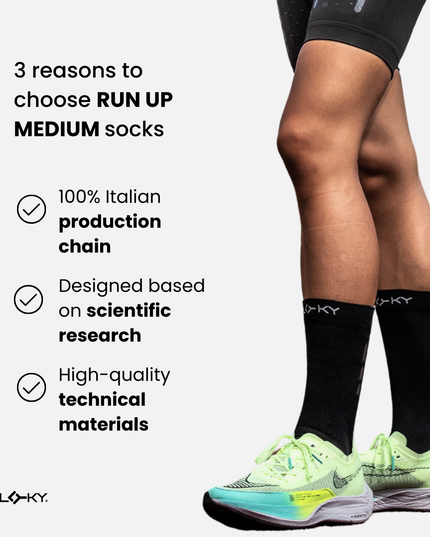 RUN UP Medium Sock