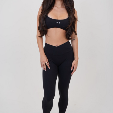 My Time Is Divine Black Sculpt V-Waist Legging