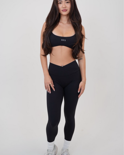 My Time Is Divine Black Sculpt V-Waist Legging