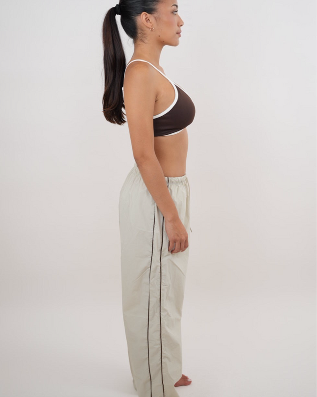 I Accept Change with Grace Beige Versatile Relaxed Fit Pant