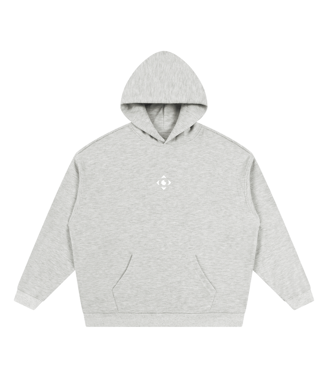 JUSTWATCH Waffle Boxy Hoodie