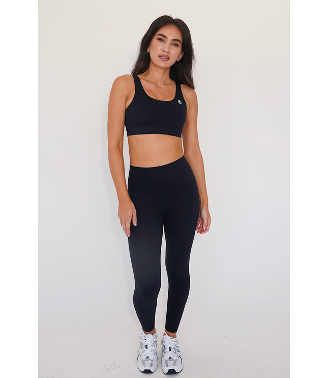 I am Beautifully Radiant Quick Dry Black Yoga Legging