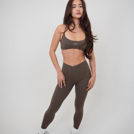 My Time Is Divine Brown Cross-Back Butter Soft Bra