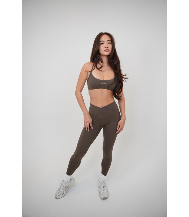 My Time Is Divine Brown Cross-Back Butter Soft Bra