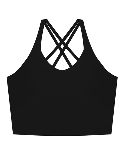 JUSTWATCH VERVE Cross-Back Crop Tank