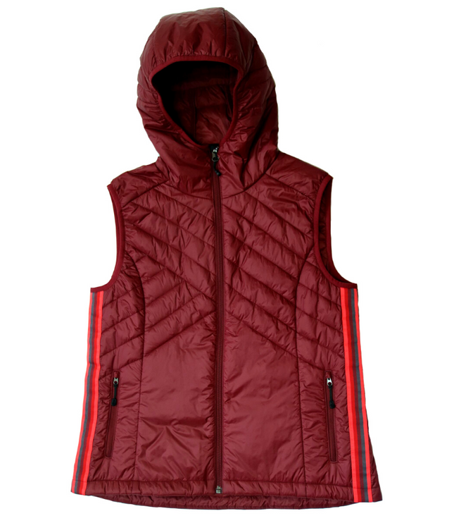 Powerstripe Eco-Friendly Down Hooded Vest