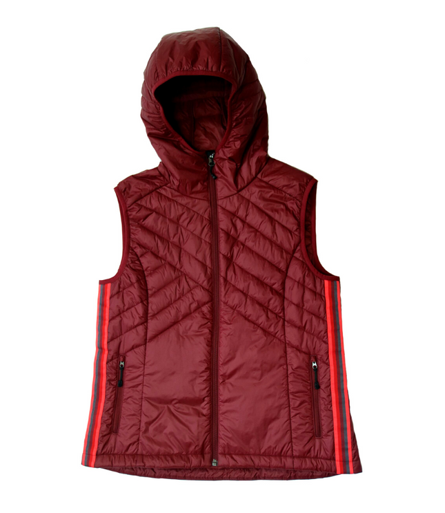 Powerstripe Eco-Friendly Down Hooded Vest