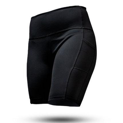 SOHO Women's Technical High Rise Shorts 8" (Black)