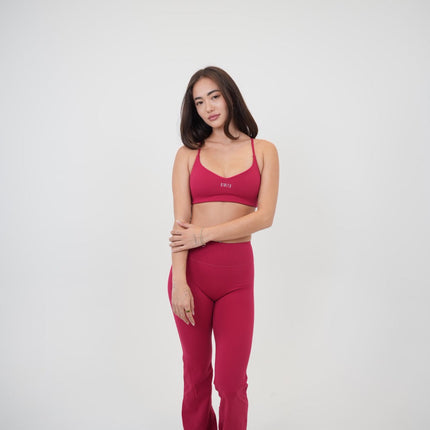 I Live in Luxury Red Sports Bra