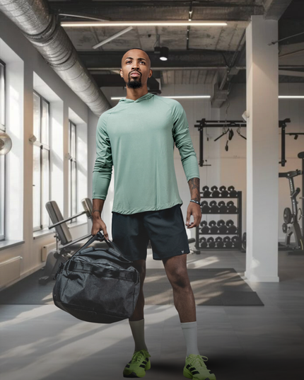 Men's Terra Recovery Element Hoodie Shirt (Low Light Olive)
