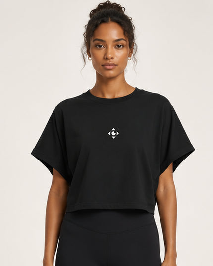 JUSTWATCH Women’s Cropped Dolman T-Shirt