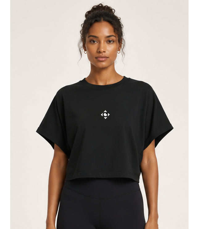 JUSTWATCH Women’s Cropped Dolman T-Shirt