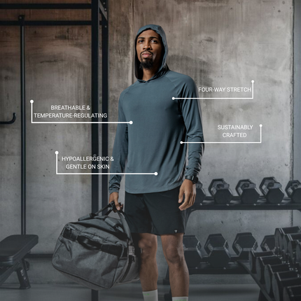 Men's Terra Recovery Element Hoodie Shirt (Ash Gray)