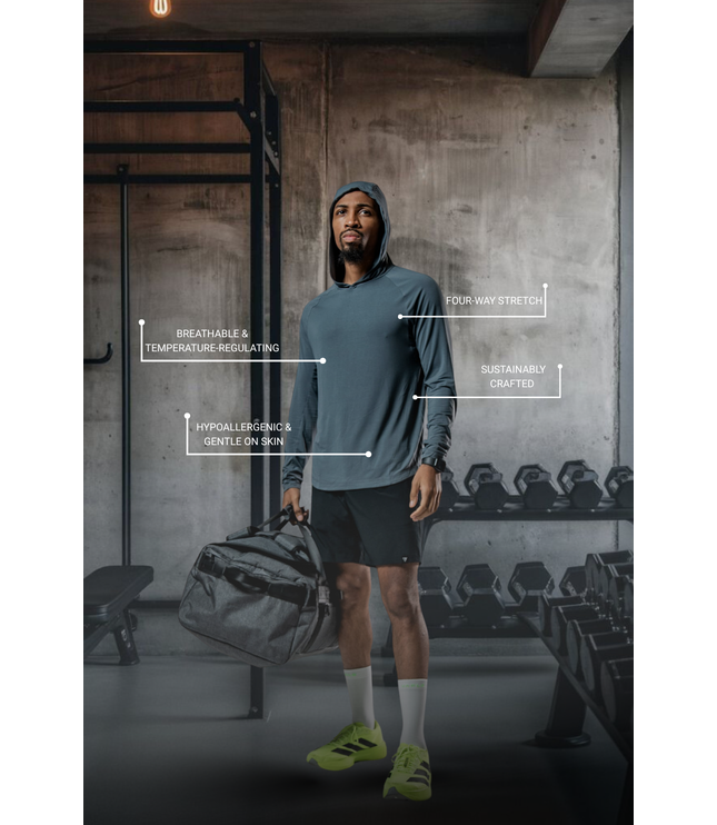 Men's Terra Recovery Element Hoodie Shirt (Ash Gray)