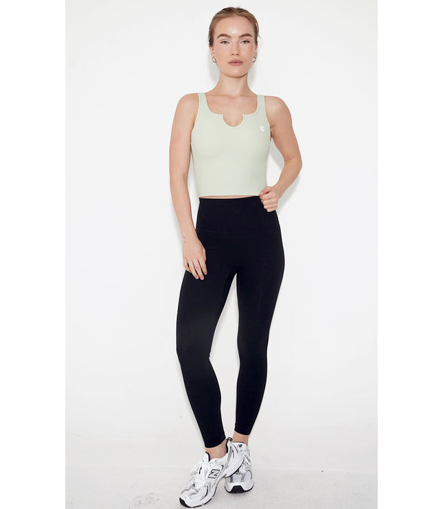 I Am Self Love Ribbed Quick-Dry Butter Mint Green Tank