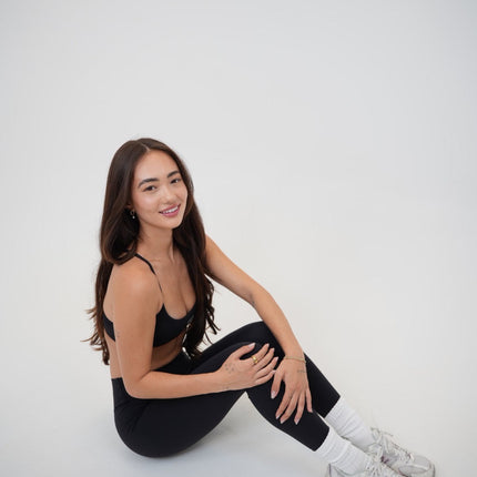 My Time Is Divine Black Sculpt V-Waist Legging