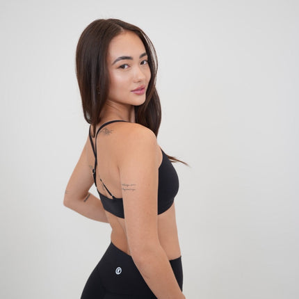 My Time Is Divine Black Cross-Back Butter Soft Bra