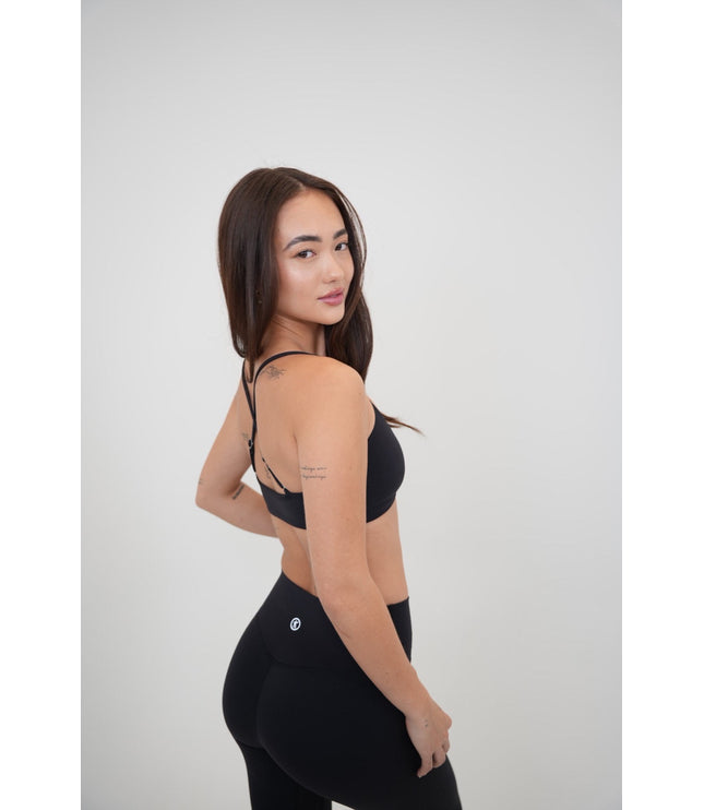 My Time Is Divine Black Cross-Back Butter Soft Bra