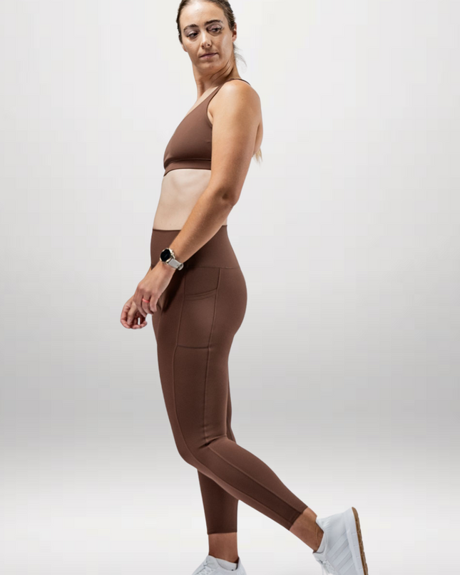 Women's SOHO Full Length High Waist Leggings (City Mocha)
