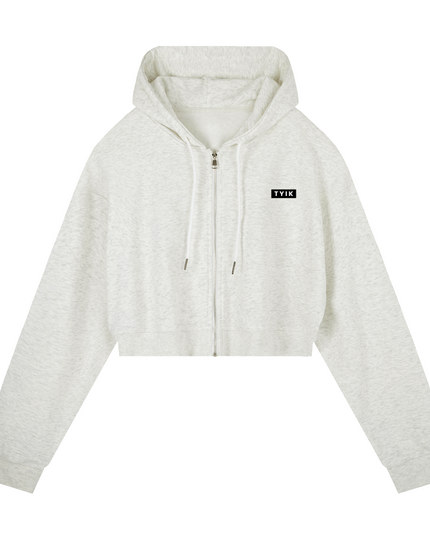 JUSTWATCH PACE Boxy Crop Zip Hoodie