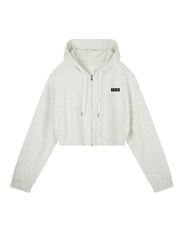 JUSTWATCH PACE Boxy Crop Zip Hoodie