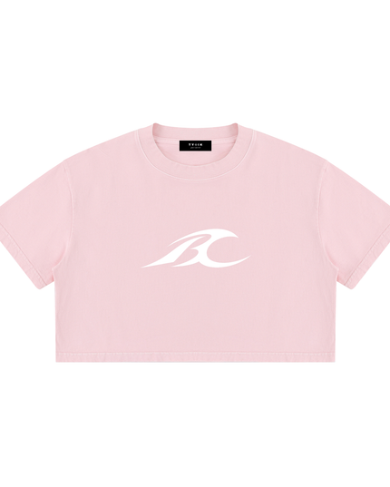 Chiu x JUSTWATCH Heavyweight Ladies Mineral Crop Tee