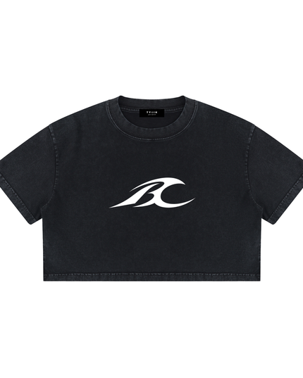 Chiu x JUSTWATCH Heavyweight Ladies Mineral Crop Tee