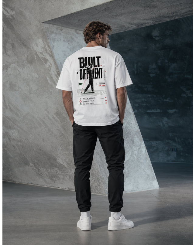 JUSTWATCH Built Different Heavyweight Graphic Tee