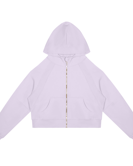 JUSTWATCH ARC Cropped Zip Hoodie