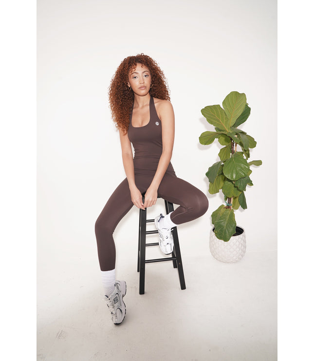 I Am Powerful Bodysuit in Chocolate